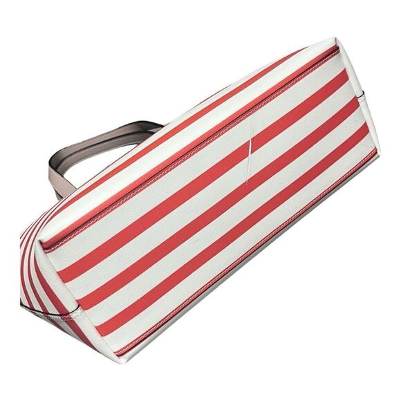 AUTHENTIC KATE SPADE ♠️ NEW YORK PATRICE TROPICAL STRIPE pink & orange tote bag - Picture 5 of 10
